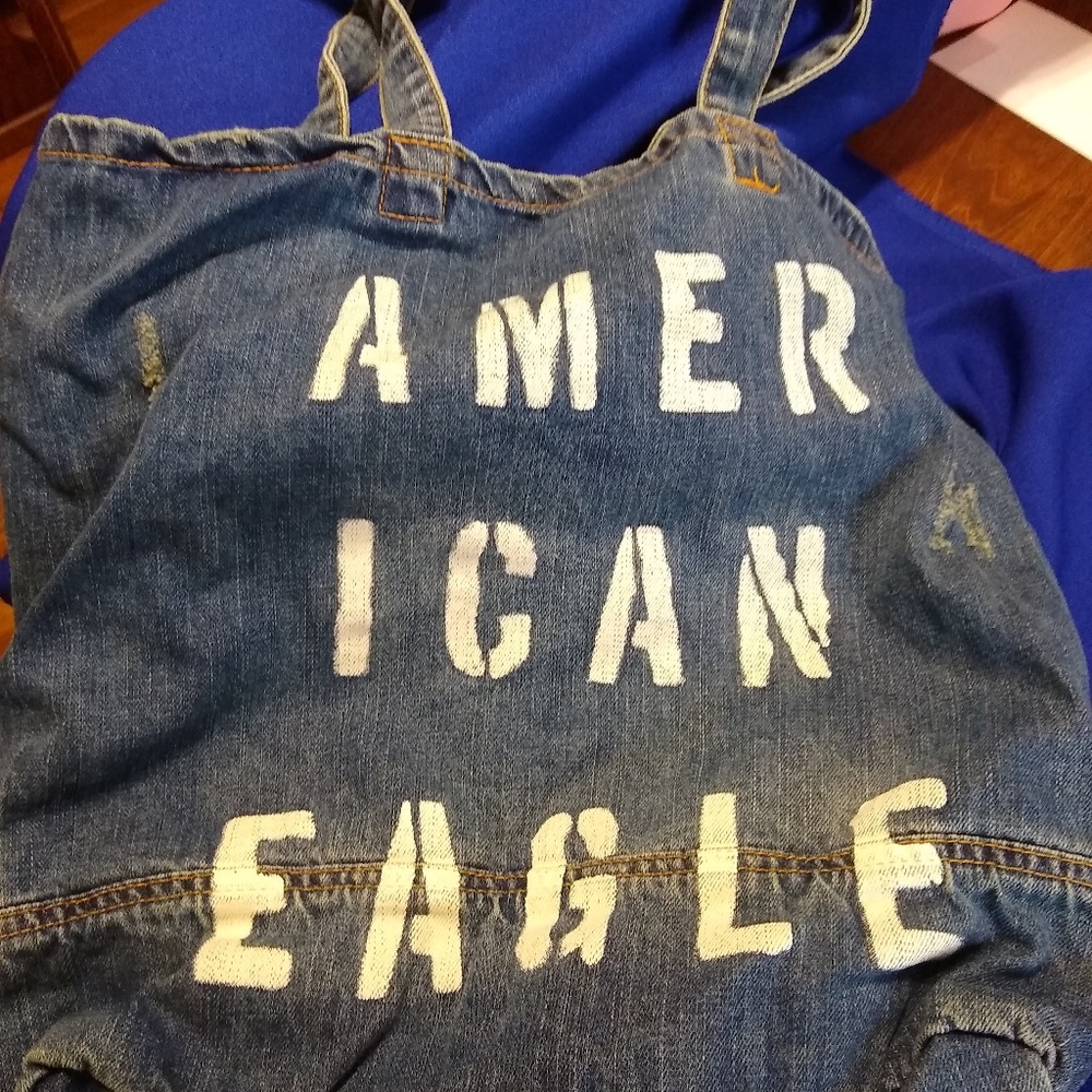AMERICAN EAGLE OUTFITTERS JEAN  HANDBAG NEW WITH T
